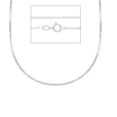 Collier en or blanc 18 carats - MVB063BB